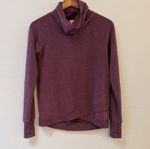 Jockey pullover mock / cowl neck sweatshirt